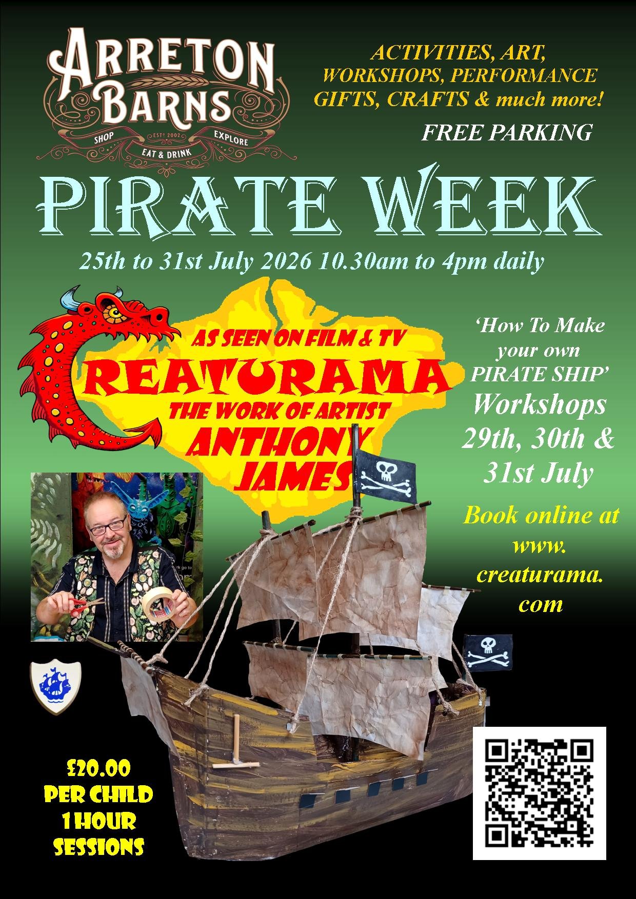 Pirate Workshop 3pm 29th July 2026